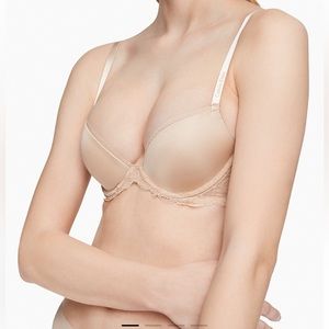 Calvin Klein Demi Lift Multi-way Nude Color Bra size 34DD